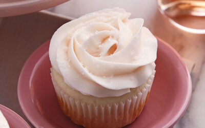 First Friday: Rosé Champagne Cupcakes