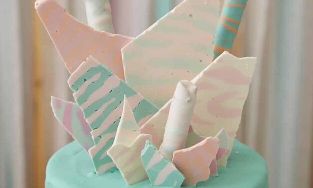 Neon Zebra Birthday Cake