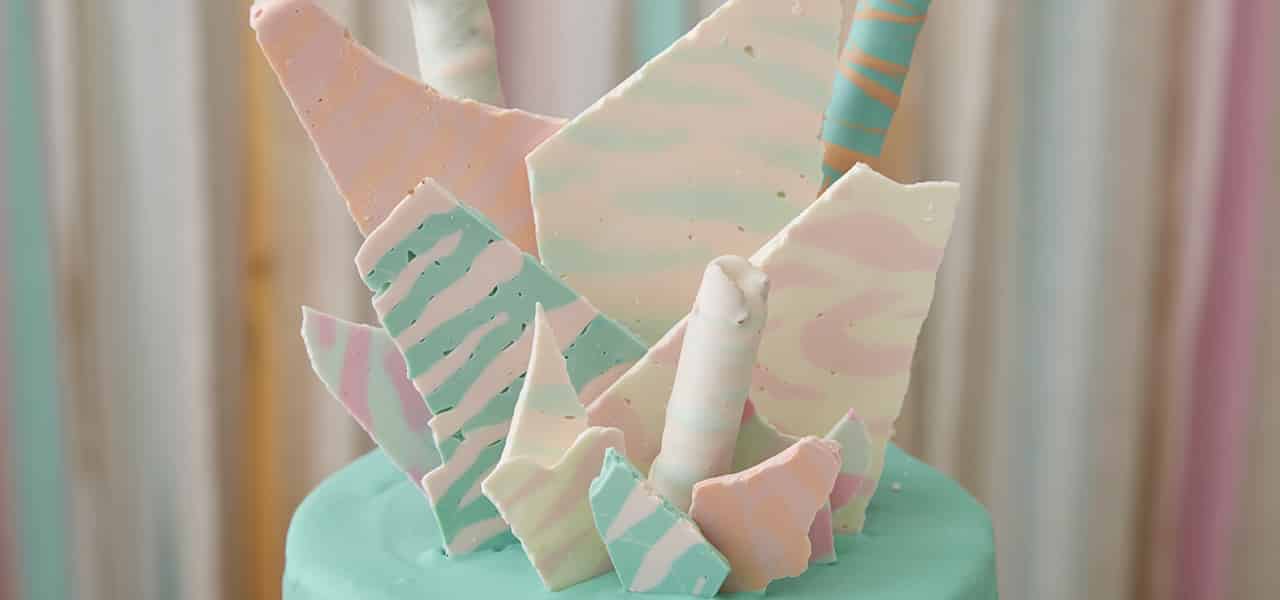 Neon Zebra Birthday Cake