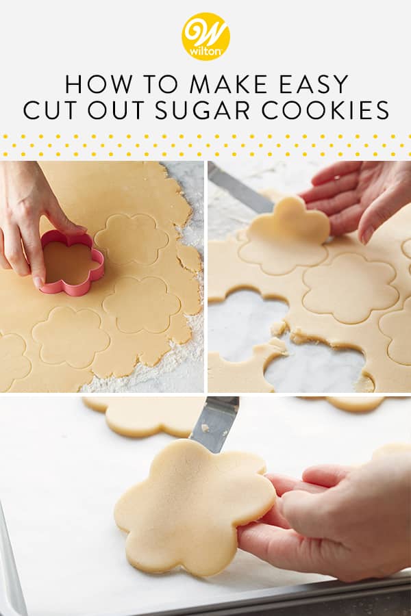 Wilton How to Make Easy Cut Out Sugar Cookies Pinterest Pin