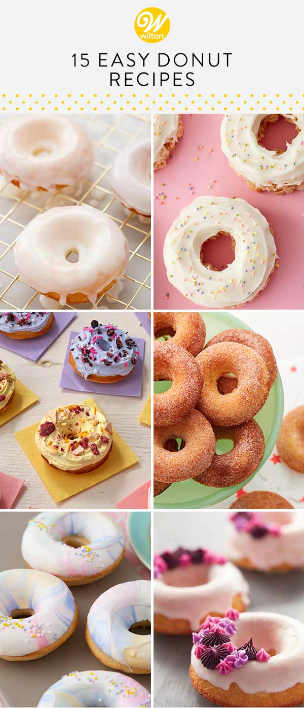 15 easy donut recipes pin