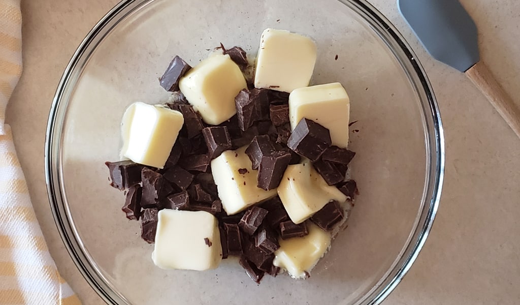 bowl of butter and chocolate