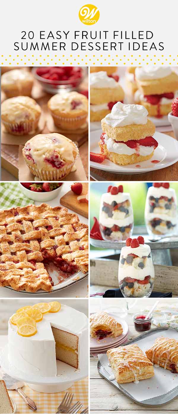 20 fruit filled summer desserts pin