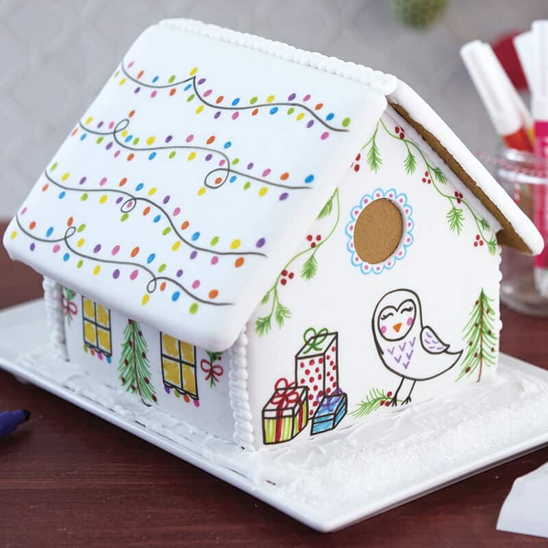 artistic gingerbread house