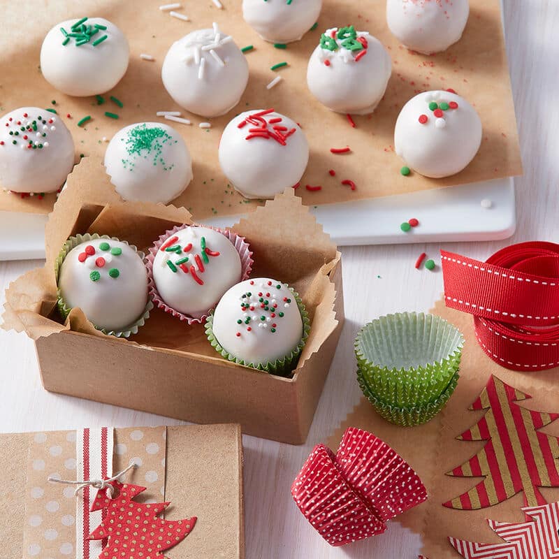 christmas cake balls