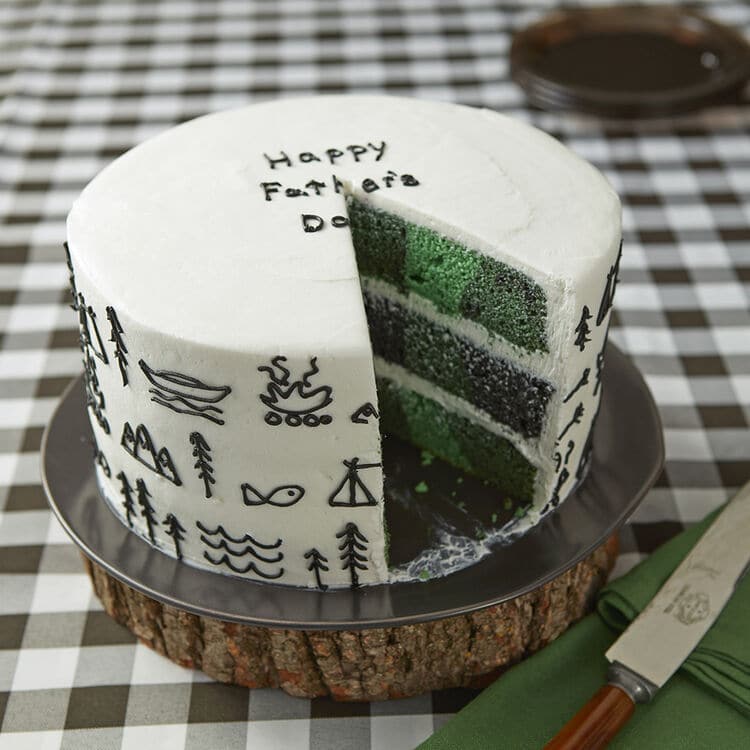 flannel-fathers-day-cake