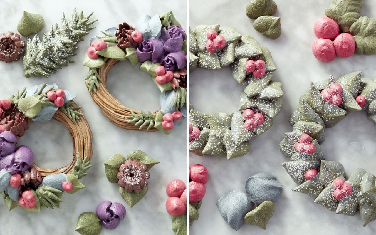 meringue-cookies-wreath
