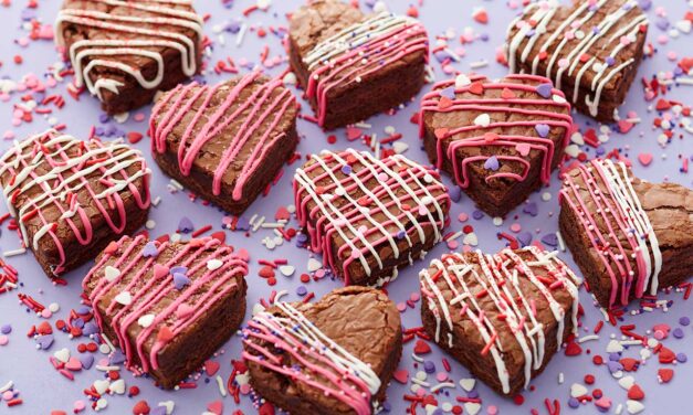 Heart-Shaped Brownies for Valentine’s Day