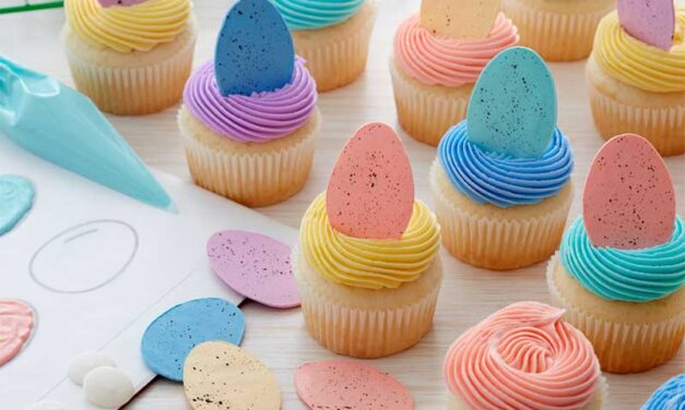 Candy Easter Egg Cupcakes