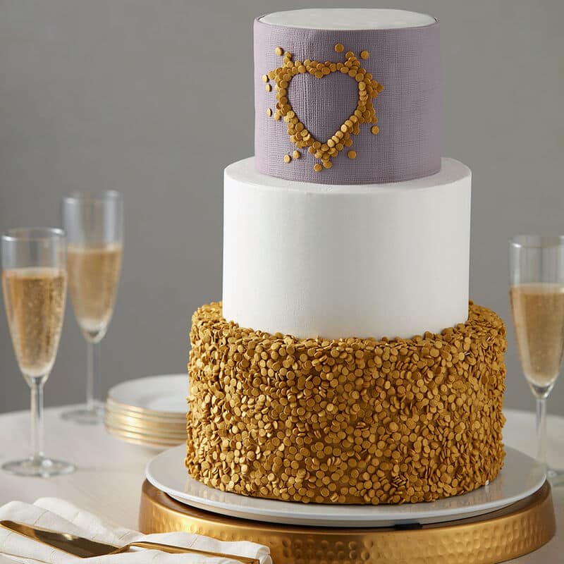 glittery gold wedding cake gold glittered wedding cake