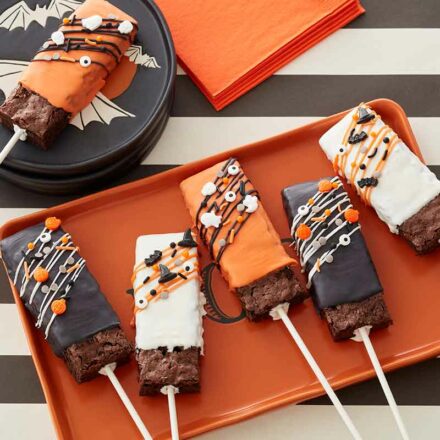 halloween brownie pops